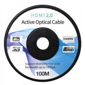HDMI2.0광케이블 AOC(100M)소켓분리 NEXT 6600HAOC-DD